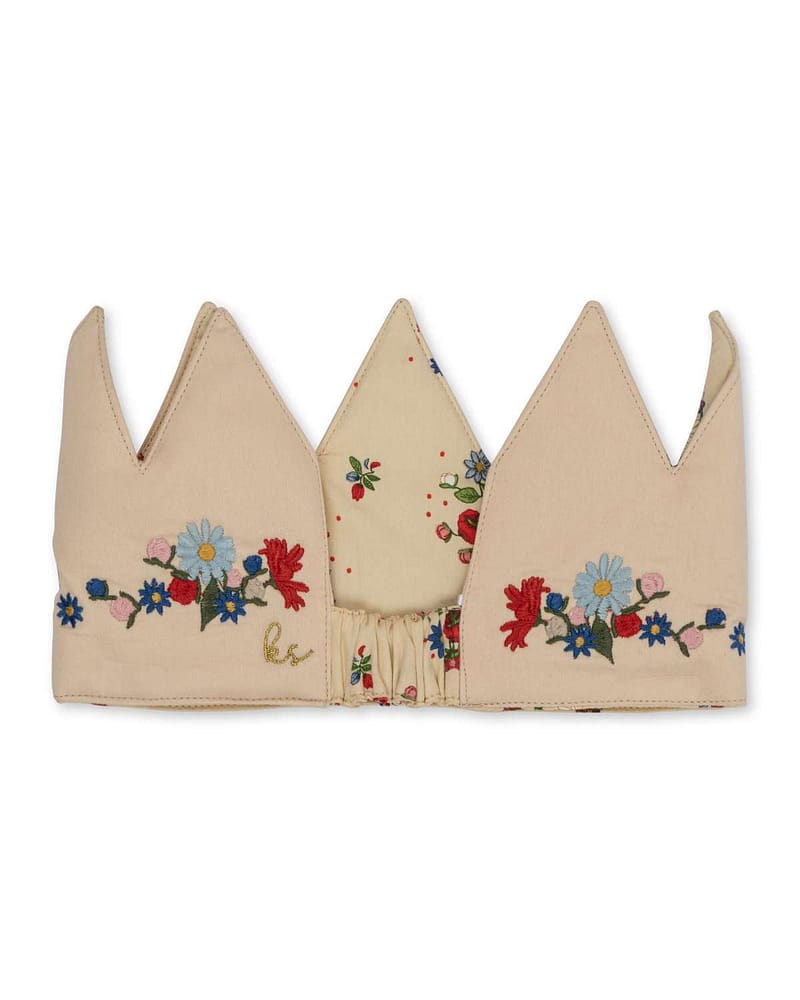 Bursdagskrone Barn 1-9år - Økologisk & Resirkulert | Fabric Birthday Crown