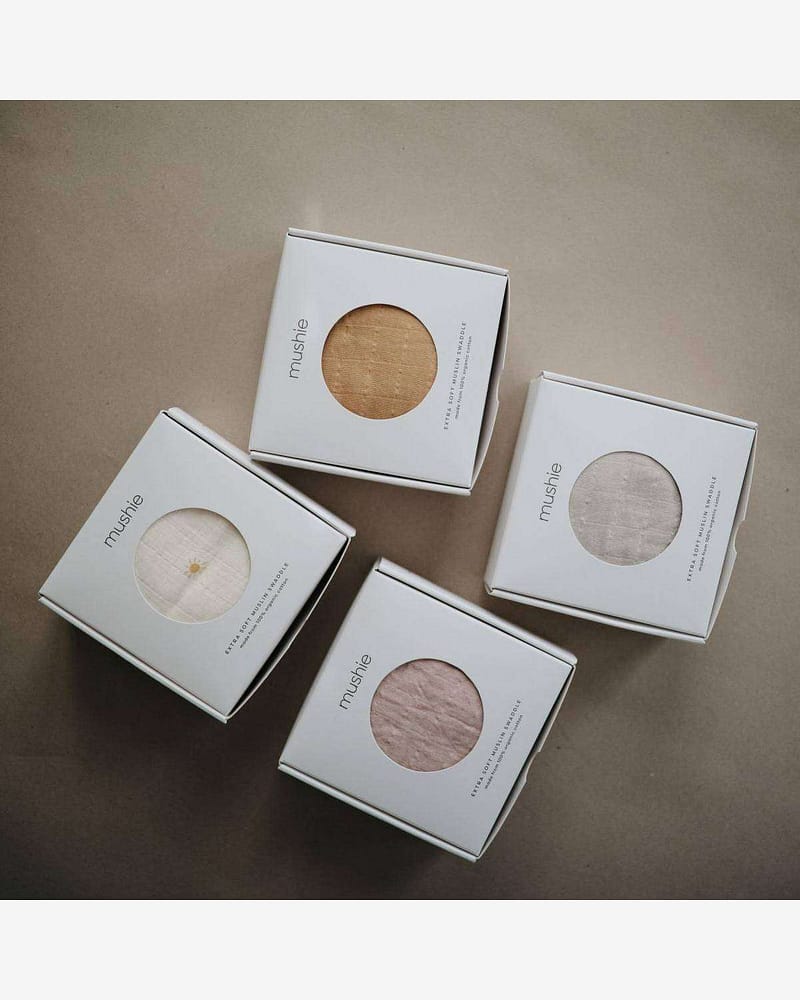 Swaddle - 100% Økologisk Musselin - 120x120cm