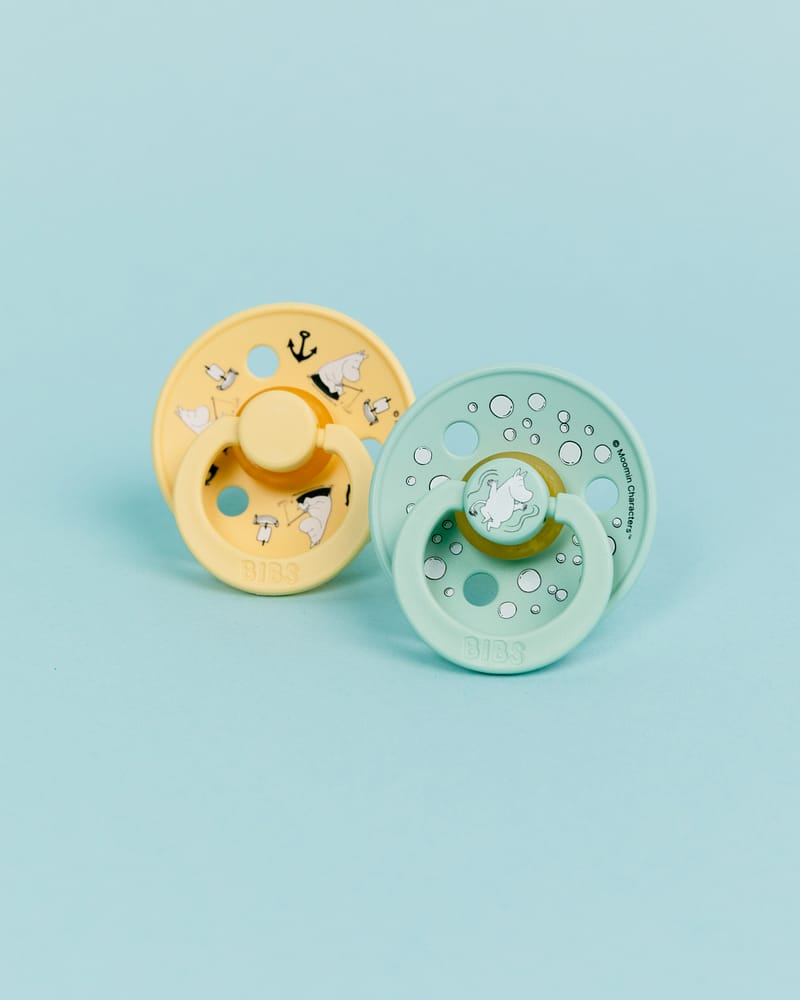 BIBS x Moomin Smokk 2pk - Rund, Naturgummi