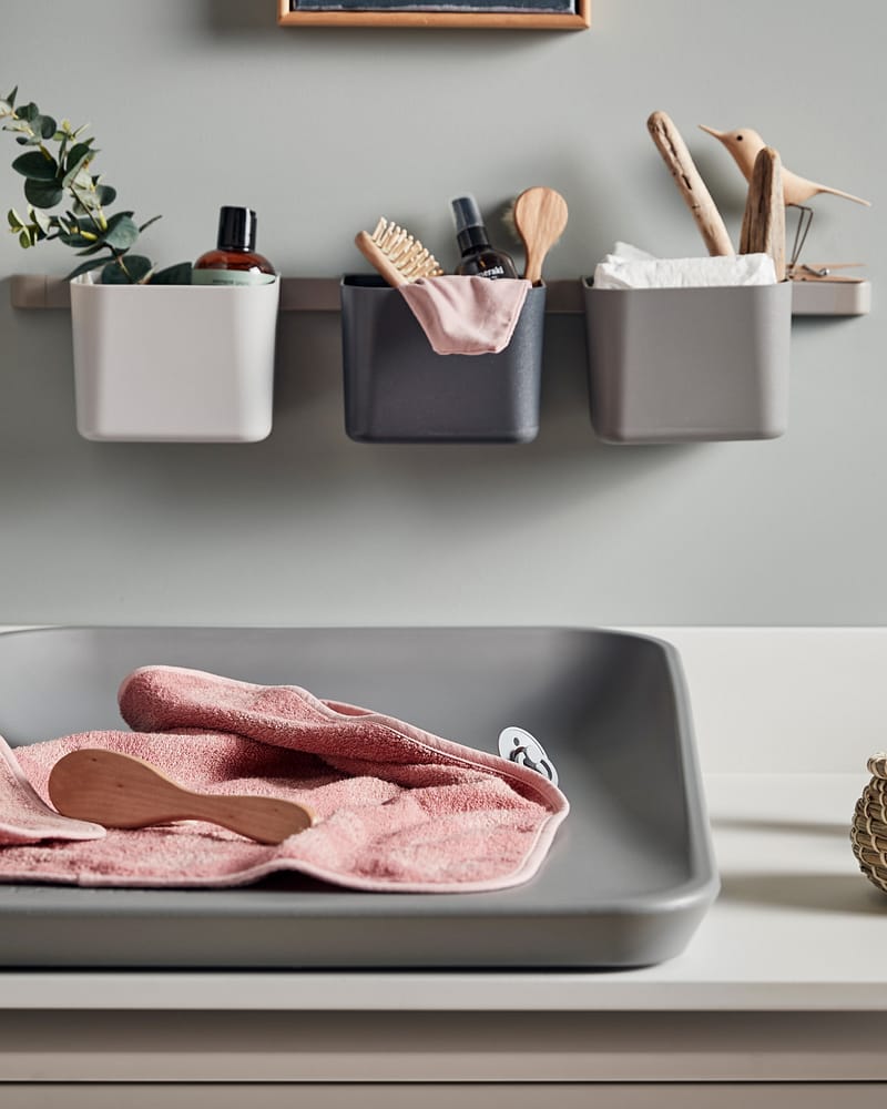 Oppbevaring Stellebord - 3x Kurver, 2x Skinne: 62 og 34,5 cm | Organizers 1 long