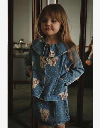Denim Jakke M/ Print - Øko Bomull | Magot Collar Jacket GOTS