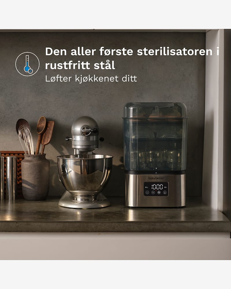 Baby Brezza SuperQuick Sterilizer Dryer på 10 min | Sterilisator med Tørk på 10 min