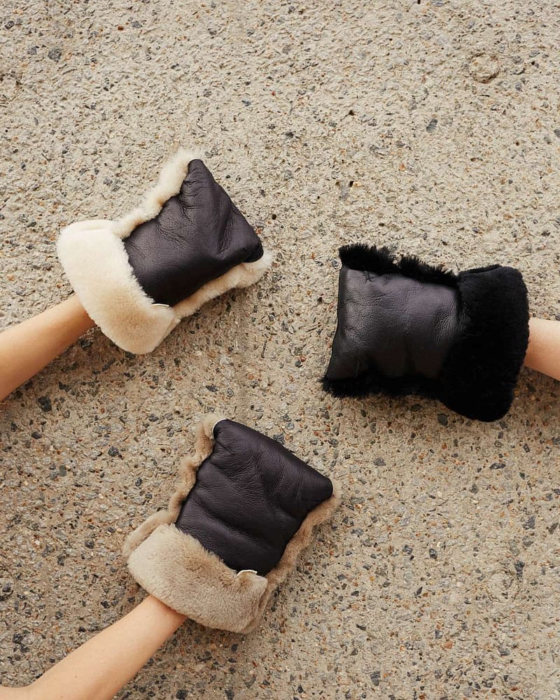 Håndmuffe Vogn - Lammeskin Merino | Buggy Mittens