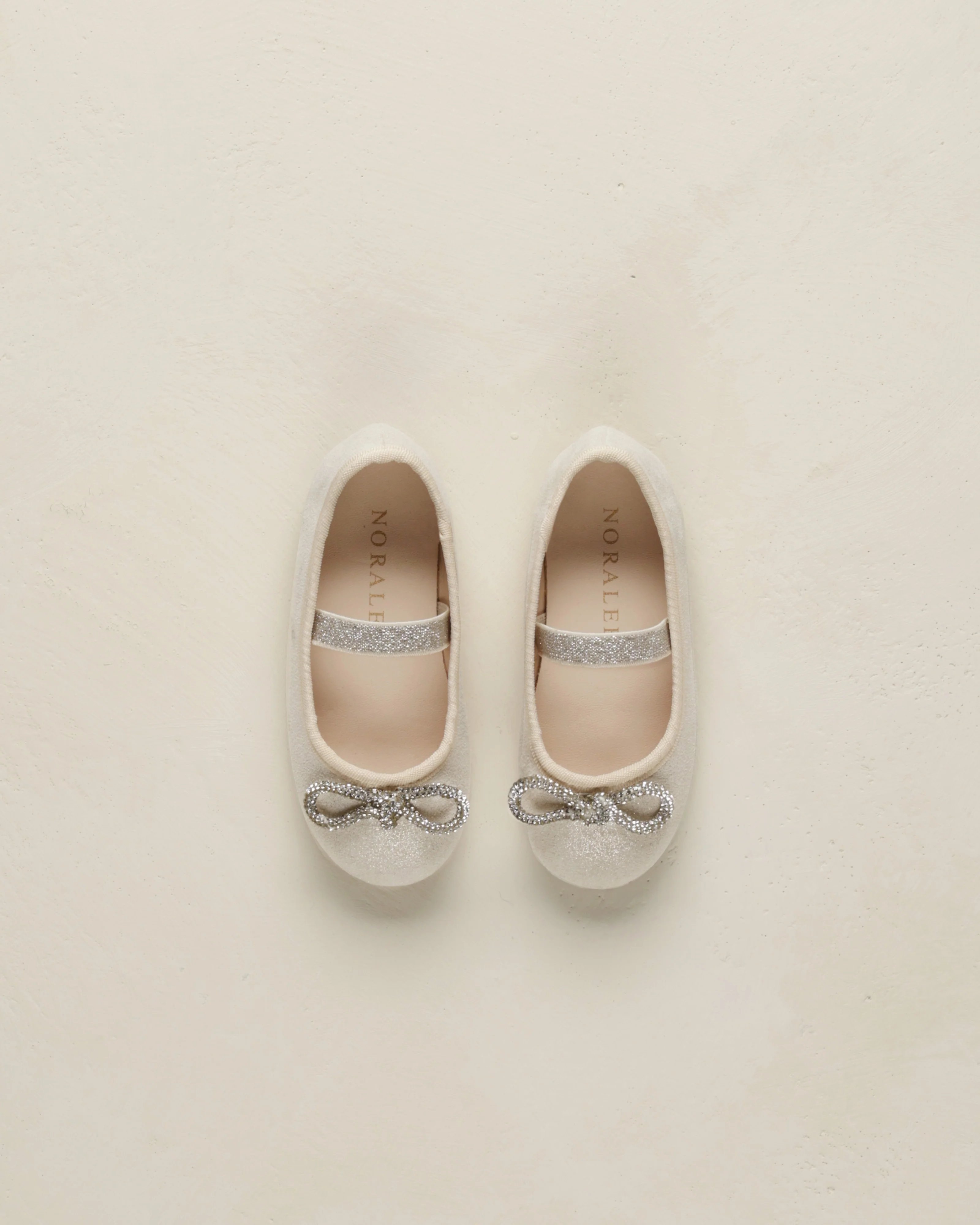 Ballerinasko Barn M/ Glitter – 100% Semsket Skinn | Ballet Flats