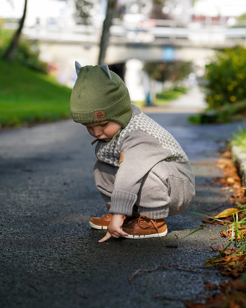 Babylue Ull m/ fleecefôr og vindstopper - Varm | 1-3år - 1-3 år