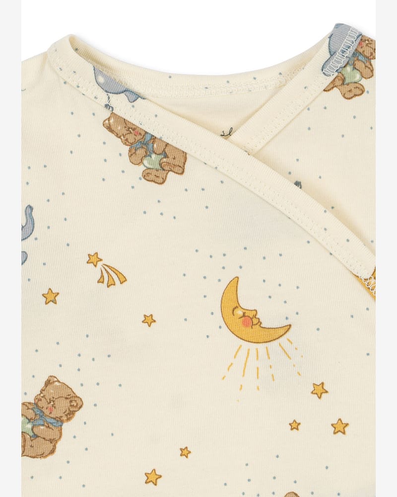 Omslagsbody Langermet - Øko Jersey | Basic Long Sleeve Newborn Body