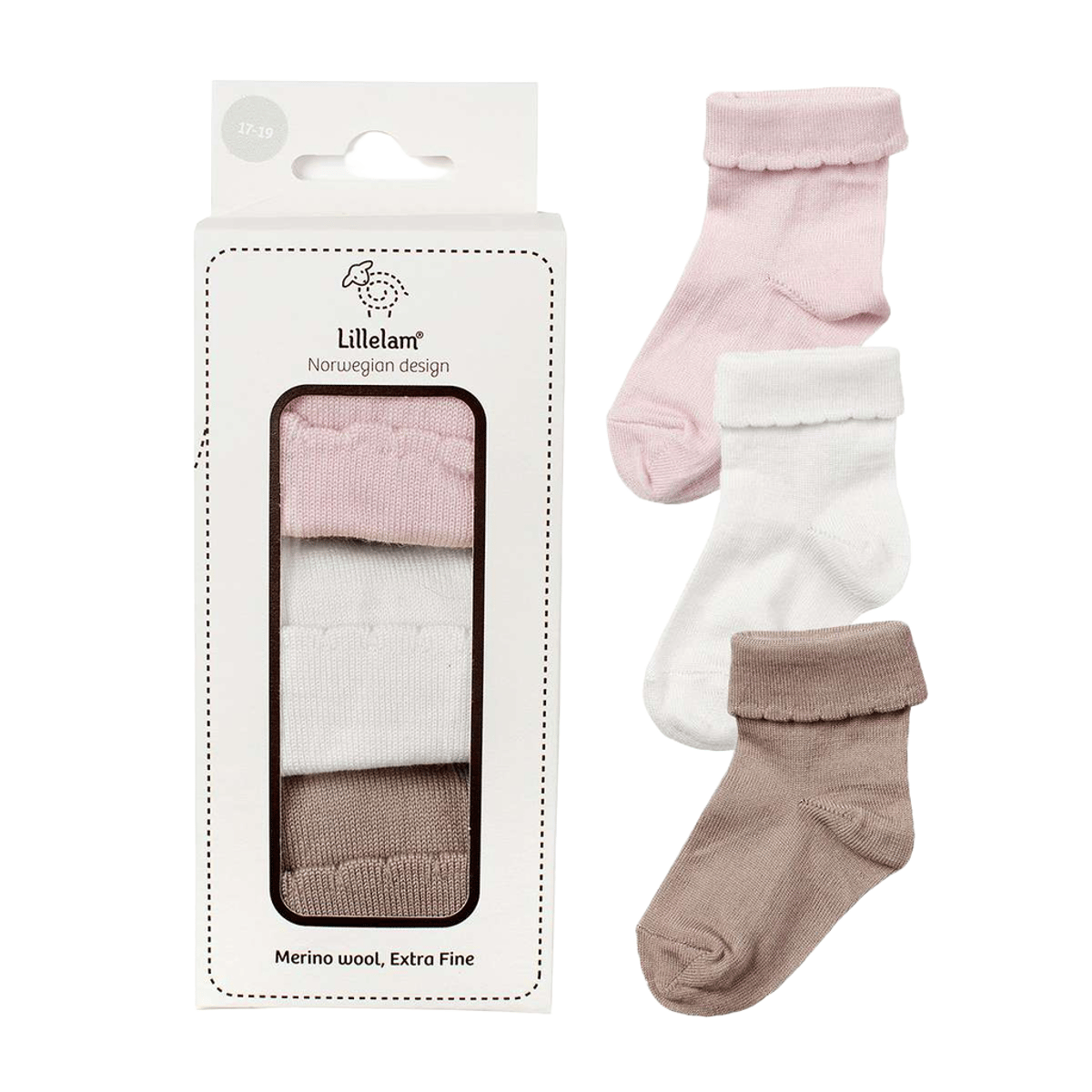 Ullsokker 3pk – Tynn ullkvalitet – Super Fine Merino – Gavepakke