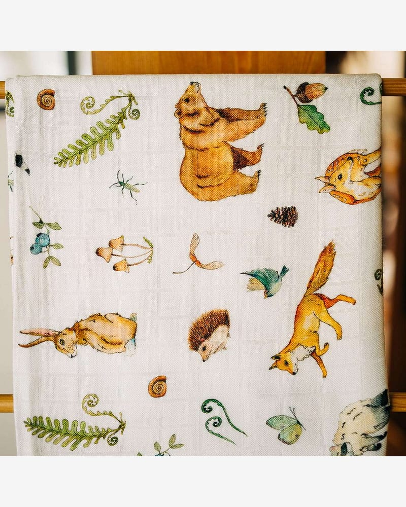 Swaddle / Svøpeteppe - 100% Bambus - 120x120cm