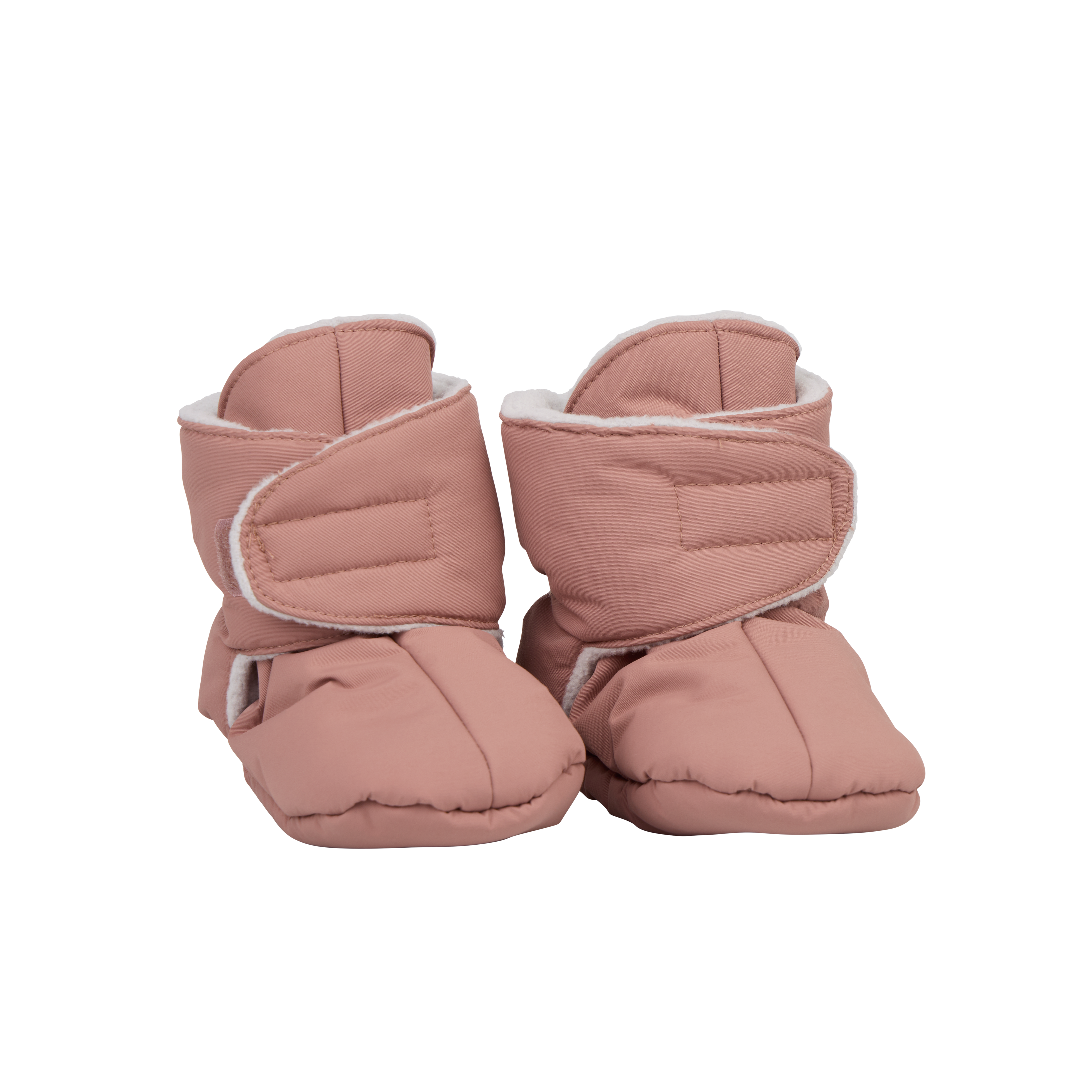 Babytøfler m/ Ullfôr – Vanntette | Baby Booties, Rosa - Blush Pink