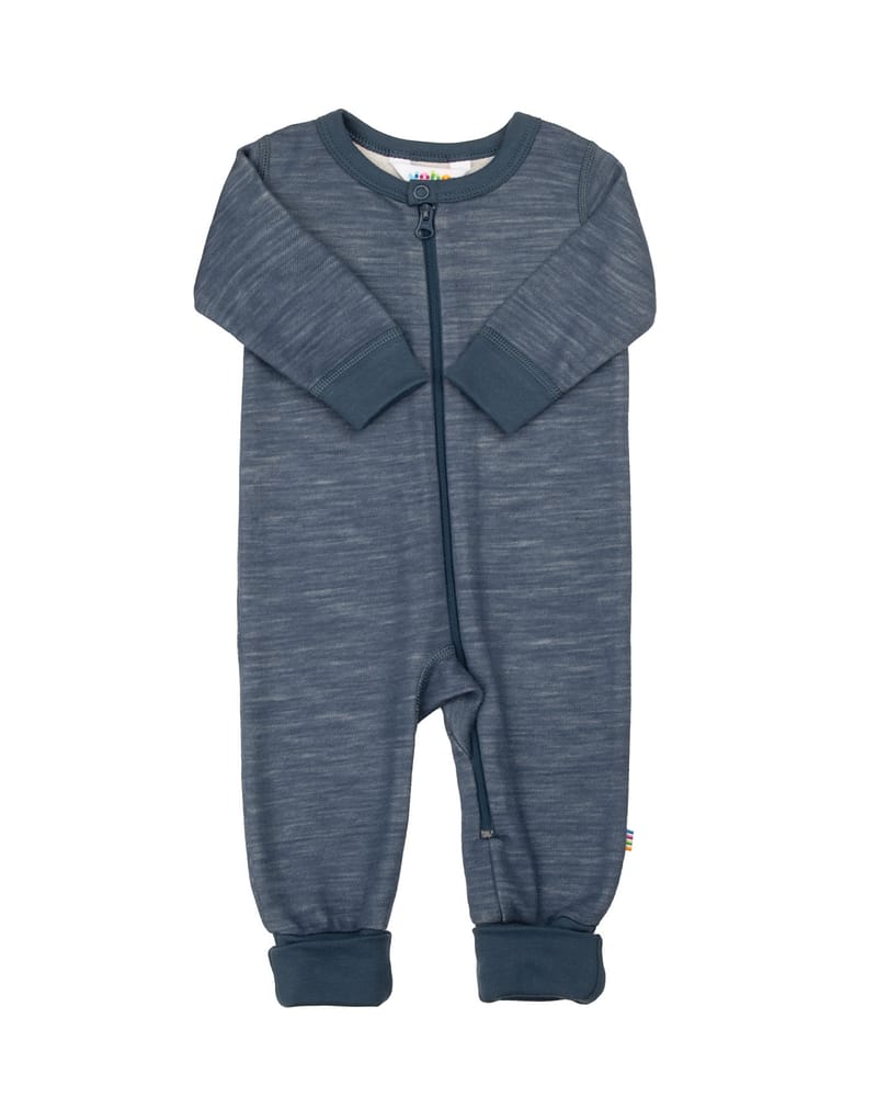 Heldress Ull / Bambus - 2i1 Fot og Glidelås - Bambull