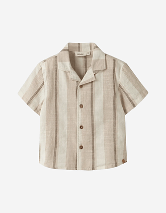 Skjorte Barn Barn - Øko Bomull, Viscose | NMMFIBERT SS LOOSE SHIRT LIL