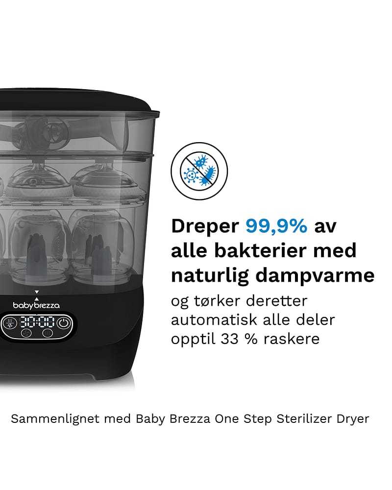 Baby Brezza Sterilizer Dryer Advanced | Sterilisator med Tørk - Stor