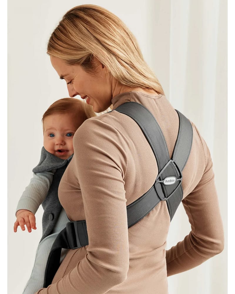 Mini Bæresele Nyfødt - Ekstra Nærhet - Baby Carrier 0-12m, Dark grey