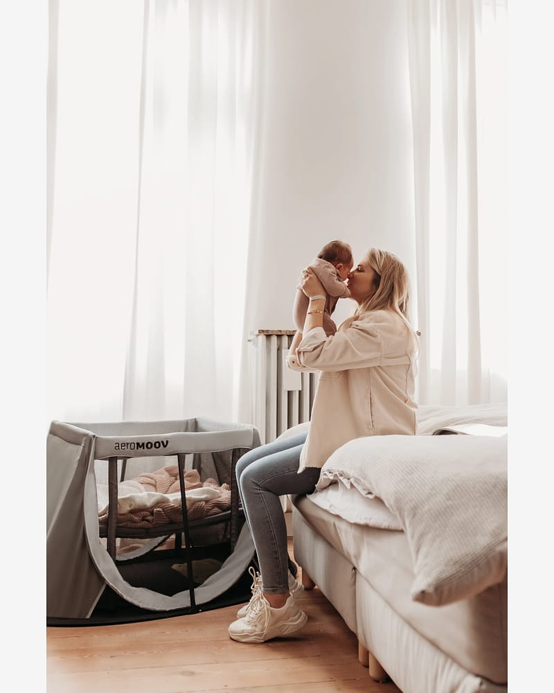 Reiseseng Baby 0-3år - m/ Madrass, Reisebag | Instant Pop-Up Travel Cot, Best i Test 2026