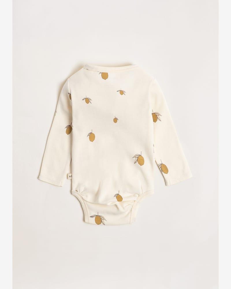Omslagsbody Langarmet - 100% Økologisk Bomull | Newborn Body GOTS