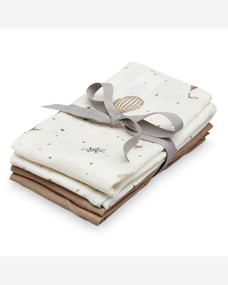 Vaskekluter Musselin 4pk - Økologisk | Gasskluter 30x30