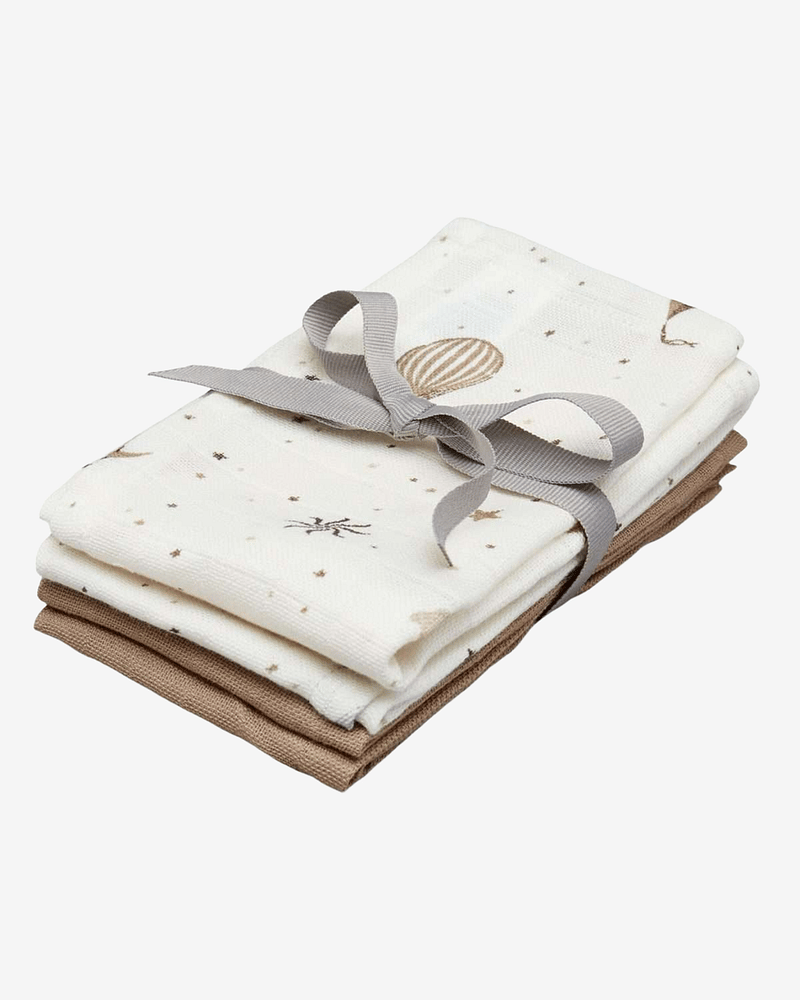 Vaskekluter Musselin 4pk - Økologisk | Gasskluter 30x30