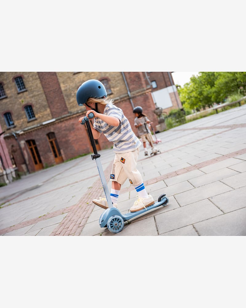 Sparkesykkel Barn 3år+ m/ LEDlys i hjul | Scoot and Ride Highwaykick 3S LED