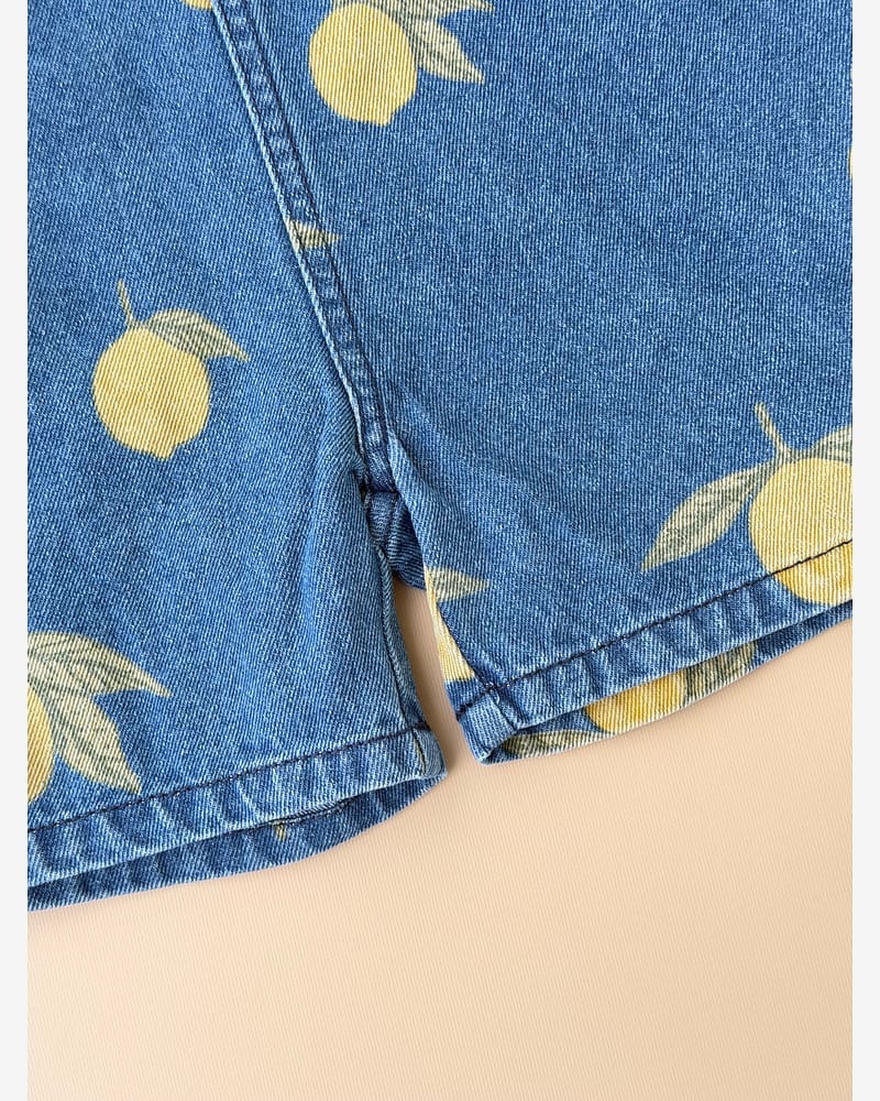 Seleshorts Barn – Denim, 100% Øko Bomull | Magot Overalls GOTS