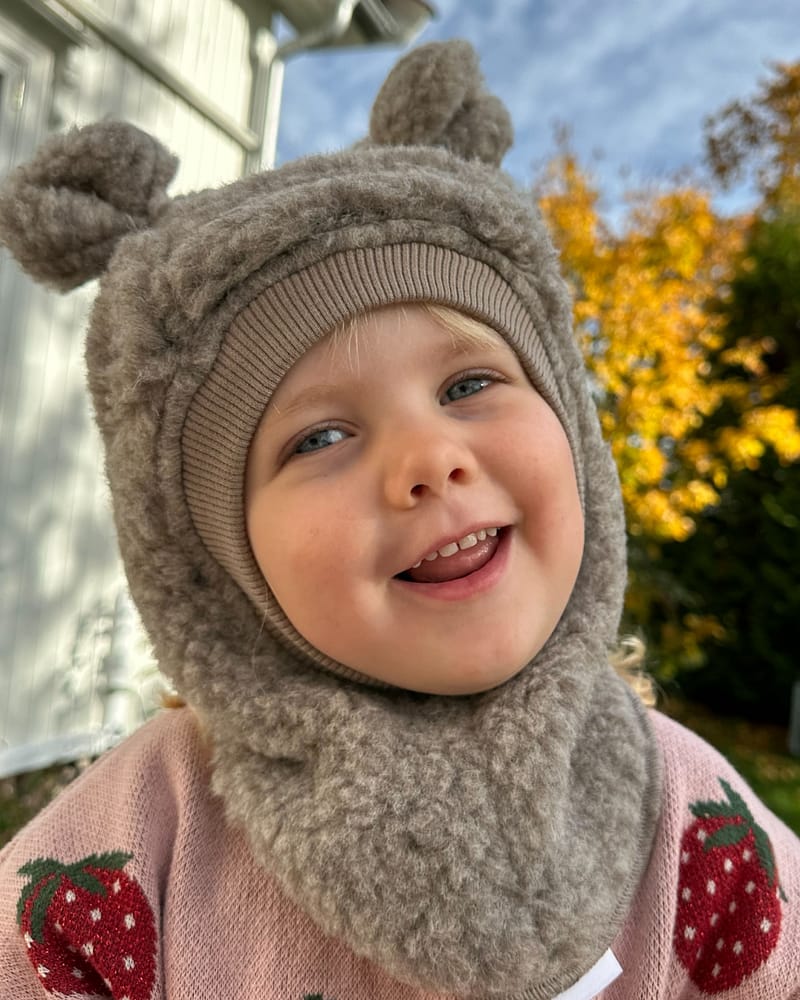 Balaclava Ull 2-Lags - Bamseører