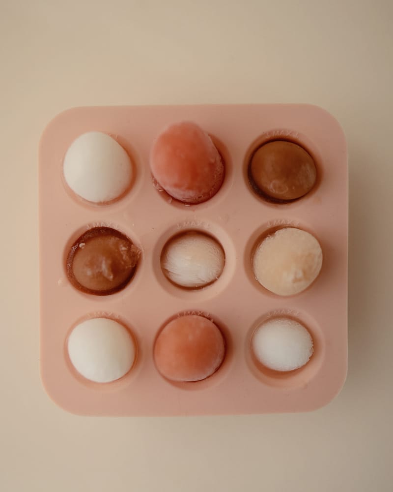 Fryseform Babymat M/ Lokk - 9 x 15ml | Fresh Food Feeder Freezer Tray