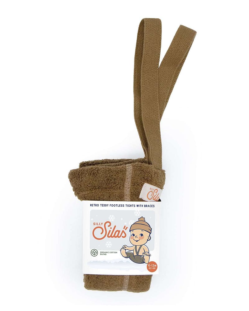 Strømpebukse Teddy u/ føtter m/ seler - Warmy Footless Tights