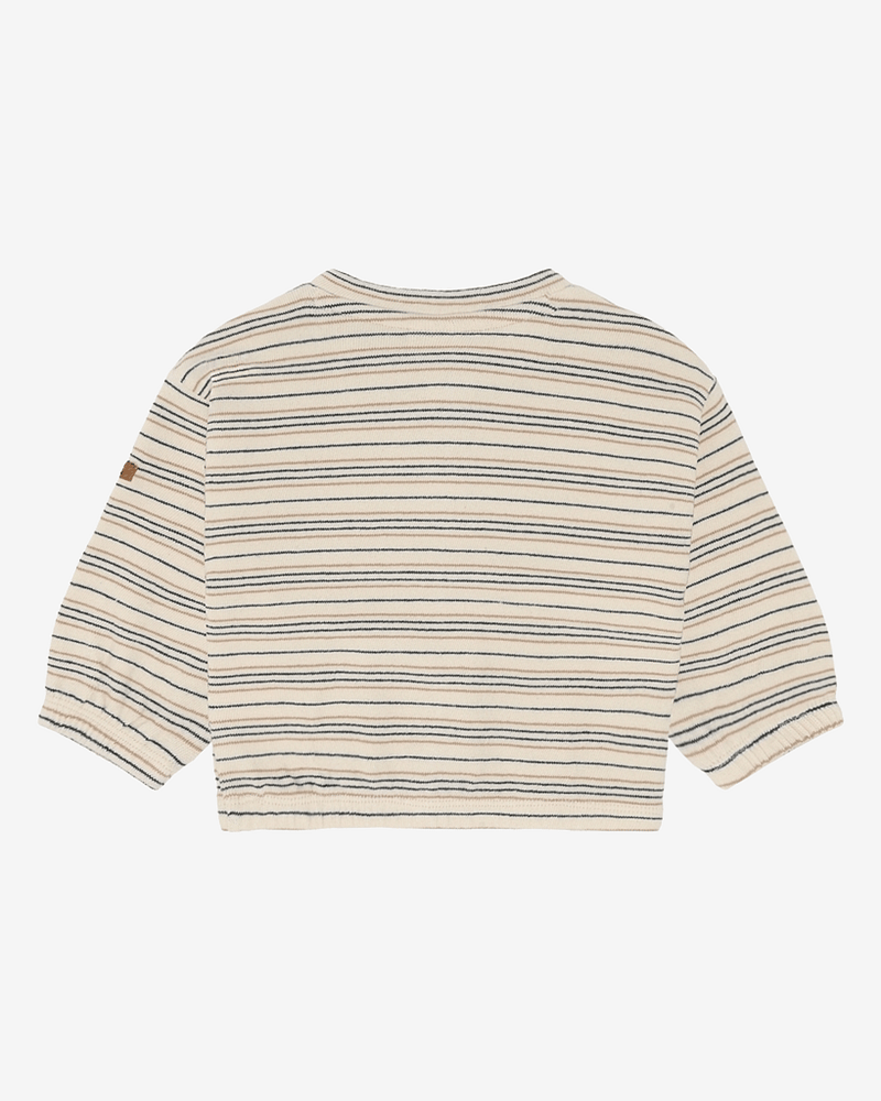 Genser Baby - Terrystoff i Øko Bomull | HCSigurt Fine striped knit