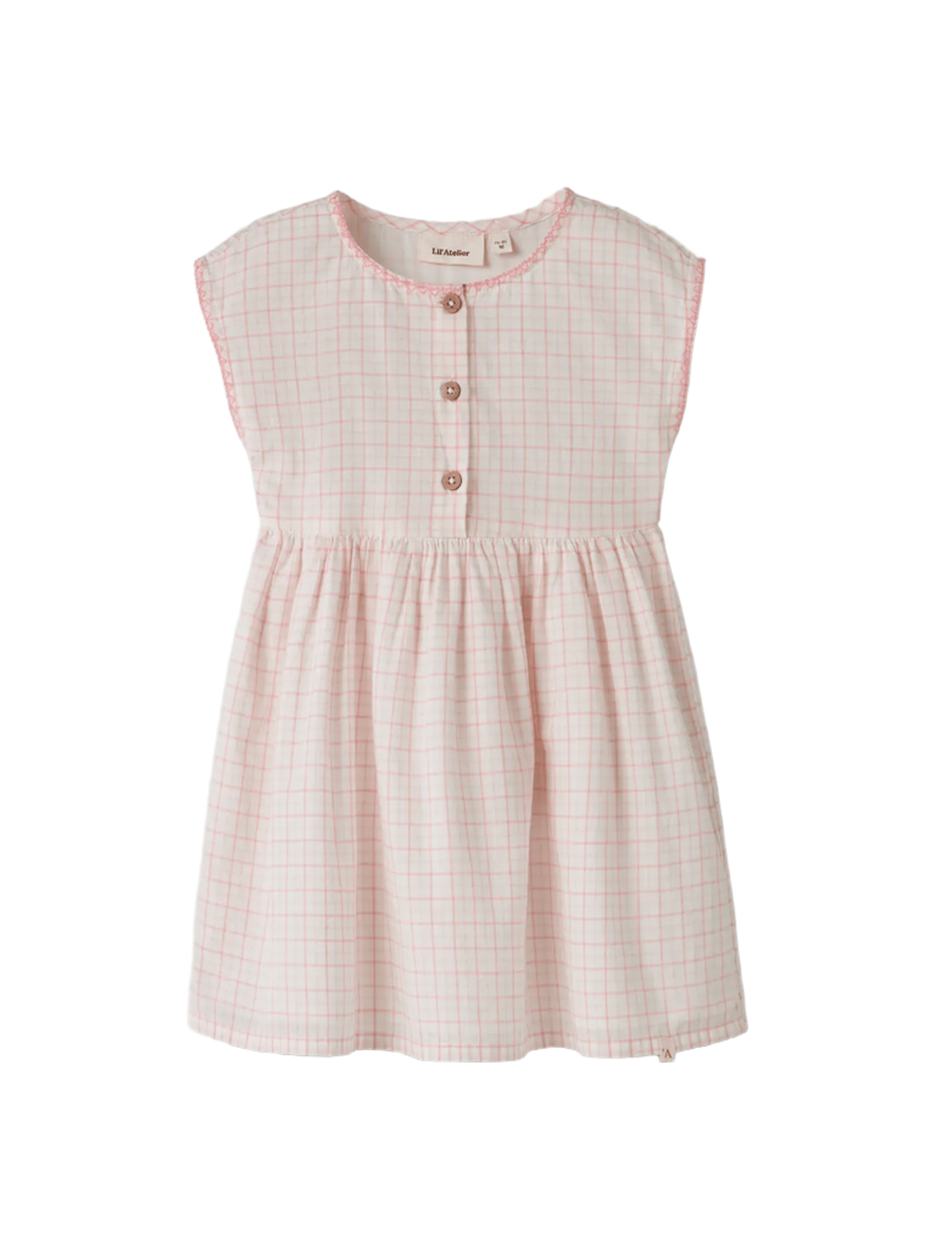 Kjole Barn Kortermet – 100% Øko Bomull | NMFHEDDA, Coconut Milk Rose Tan