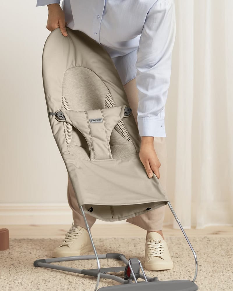 Vippestol Balance Soft - Best i Test Babysitter – Baby 0-2år, Tri-Fabric, Woven/Jersey
