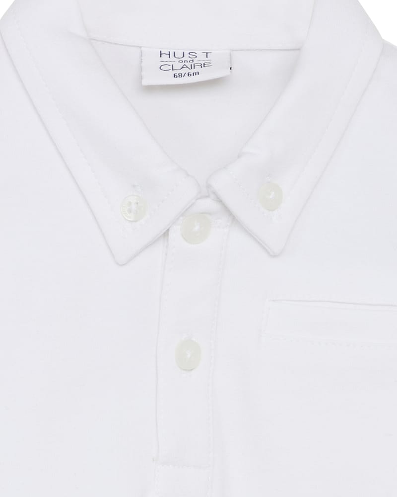 Skjortebody m/ Polo Krage - Myk og Elastisk Bomull | Basil Solid