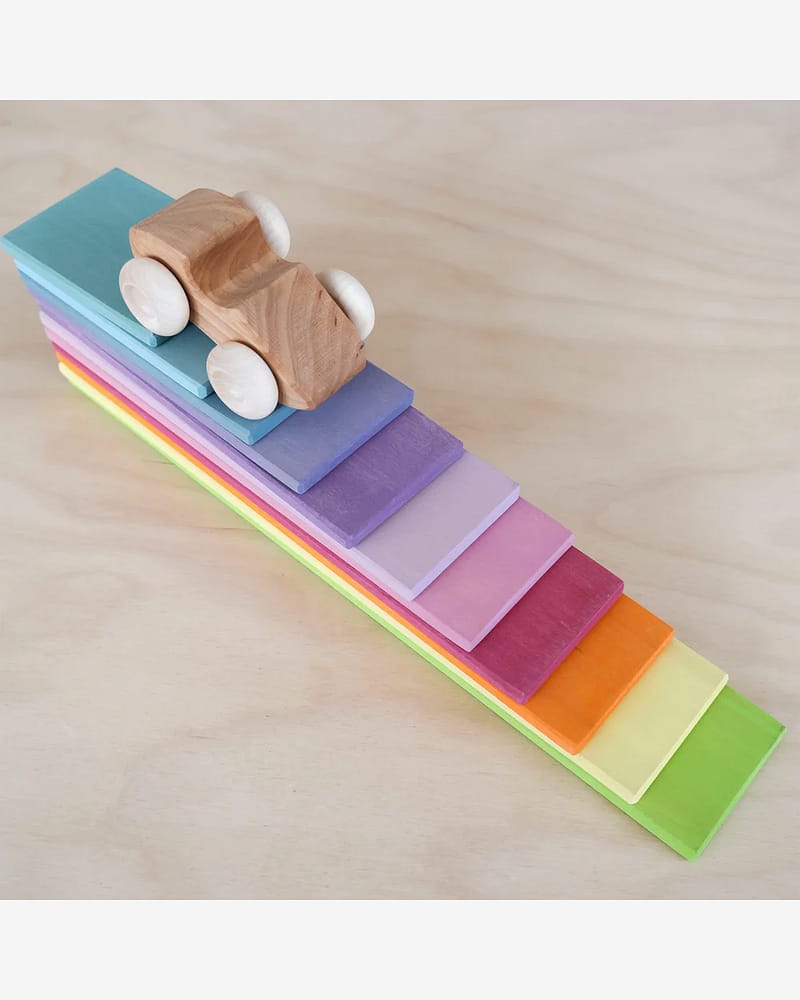 Pastel Planker - Stableleke i Tre | Montessori Leker