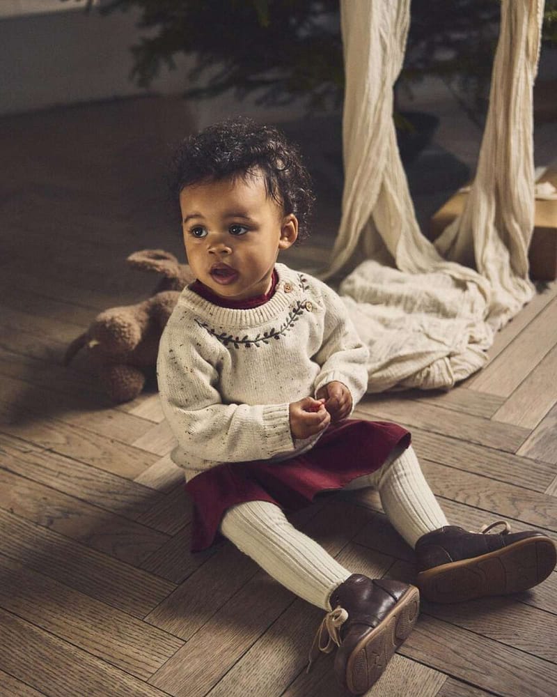 Genser Baby - Strikket, Øko Bomull | Galto Rio LS Knit