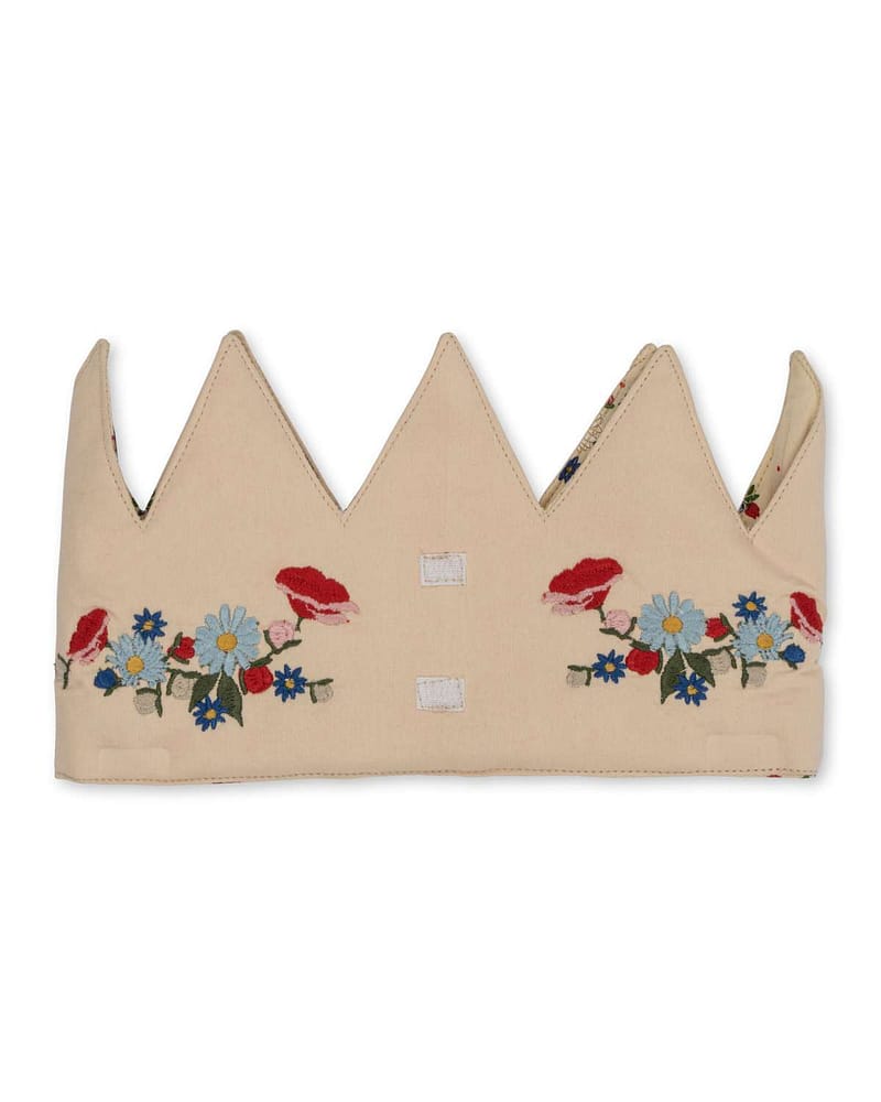 Bursdagskrone Barn 1-9år - Økologisk & Resirkulert | Fabric Birthday Crown