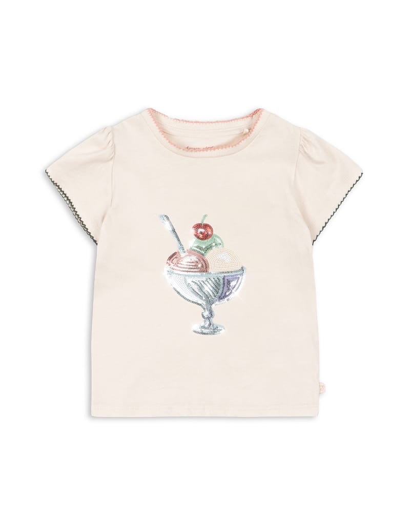 T Skjorte m/ Glitter Paljetter - 100% Øko Bomull | Famo Puff Tee GOTS