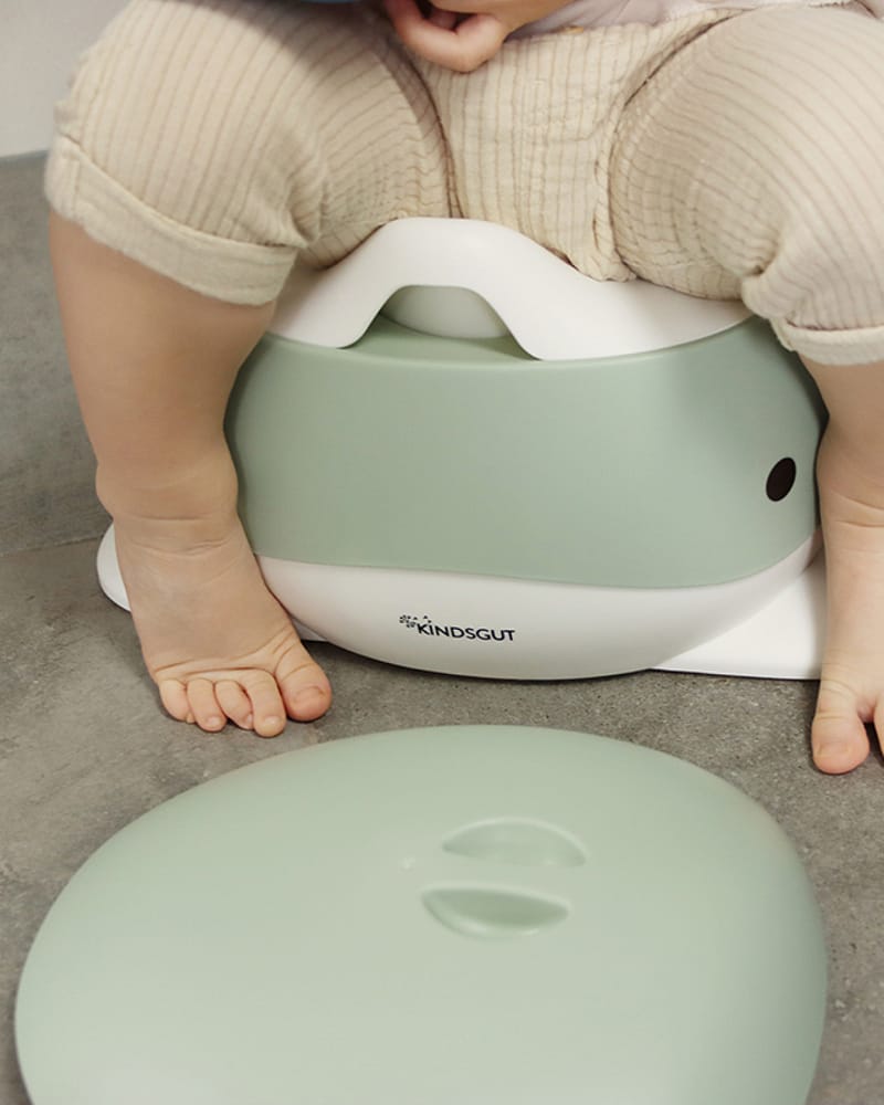 Pottestol Hval m/ Høy Ryggstøtte - Sklisikker og Enkel å Rengjøre