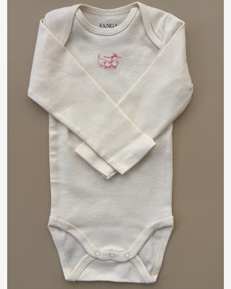 3pk. Body m/ Konvolutt Hals - 100% Øko Bomull | Fio Body - Gavepakke