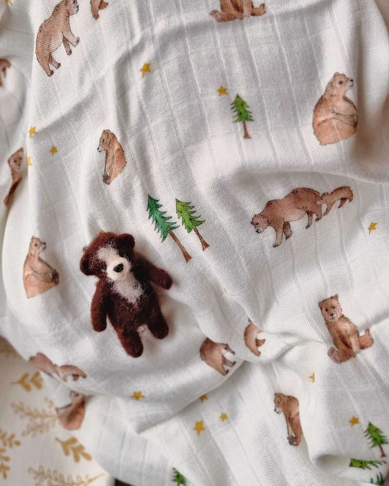 Gulpekluter 2pk - 100% Bambus - 75x75cm