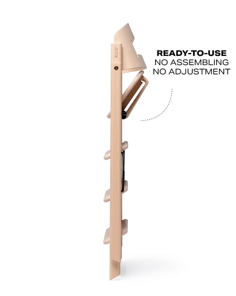 KAOS KLAPP® Bøk Barnestol - Best i Test 2026 - Sammenleggbar | Opp til 110kg!