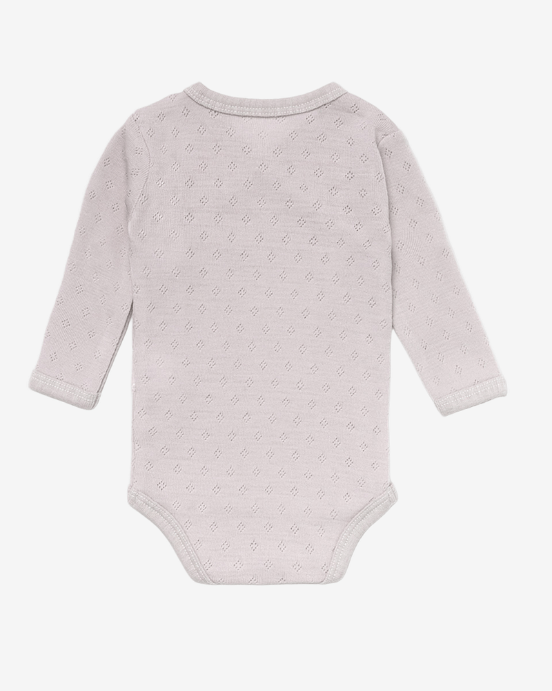 Omslagsbody Ull - 100% Merino, Pointelle | Ullbody Mini