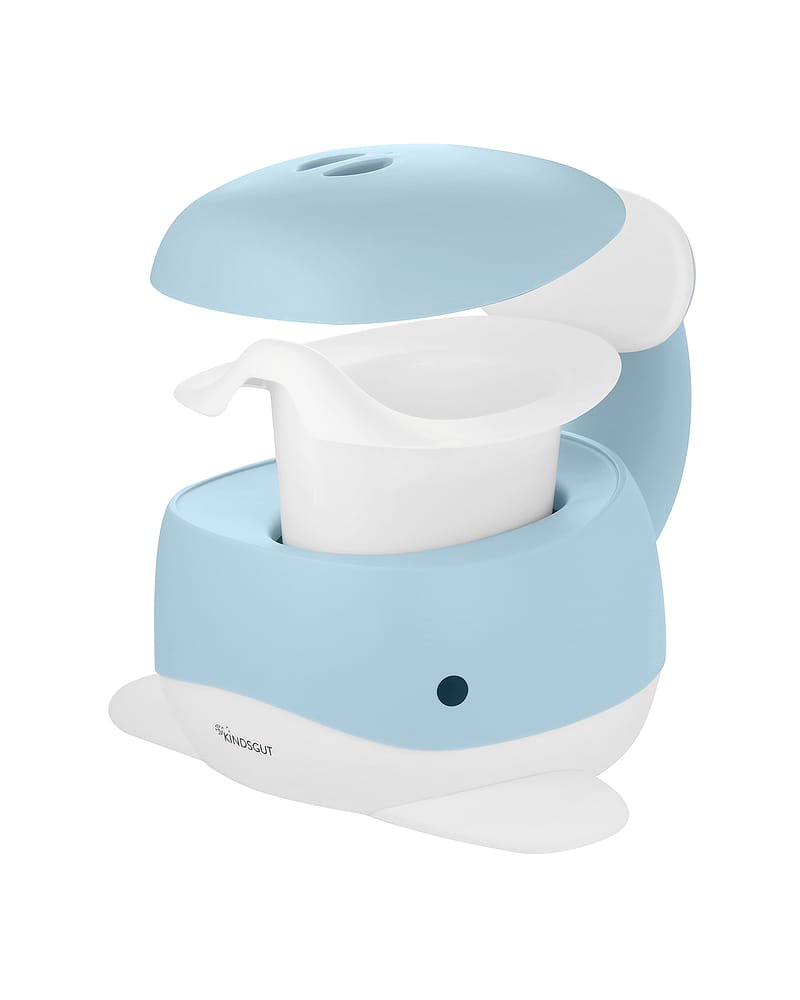 Pottestol Hval m/ Høy Ryggstøtte - Sklisikker og Enkel å Rengjøre