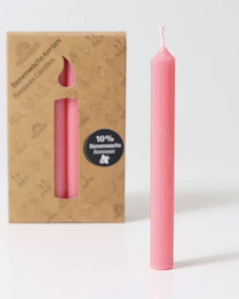 Lys til Bursdagsring - 12pk - 10% Naturlig Bivoks | Grimms Lysestake