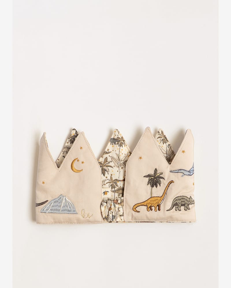 Bursdagskrone Barn 1-9år - Økologisk & Resirkulert | Fabric Birthday Crown