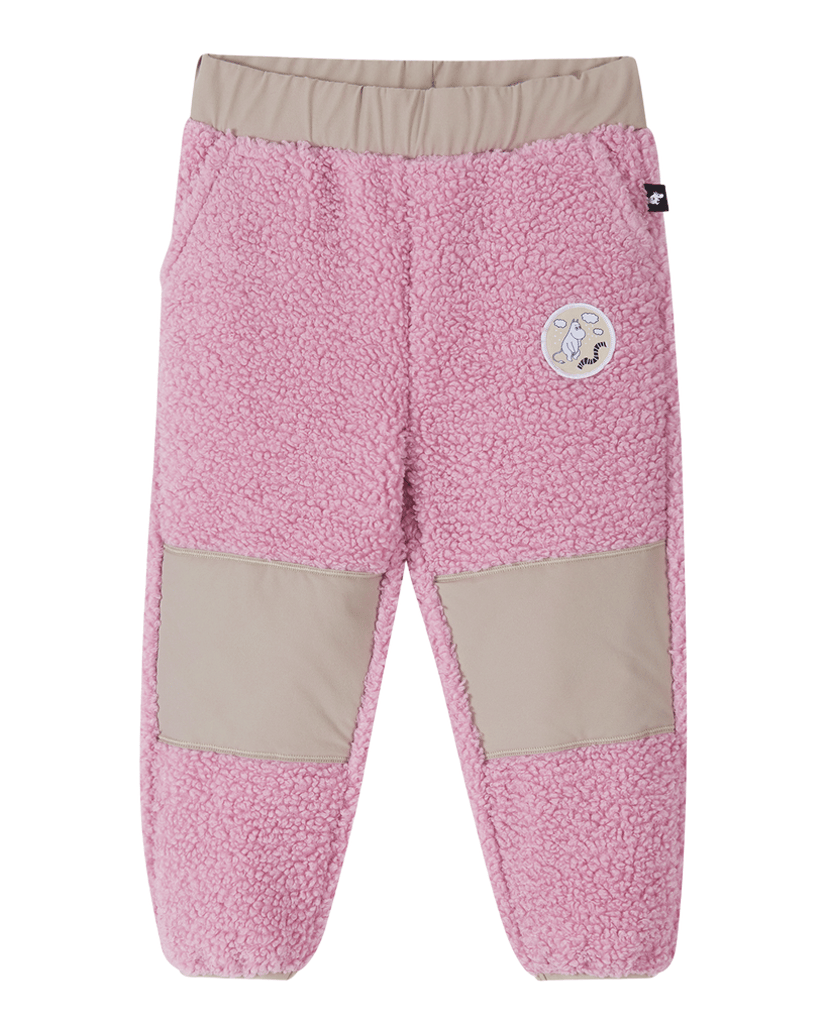 Fleecebukse Barn – Varm fleece | Moomin Lustig, Rosa Mix - Grey Pink
