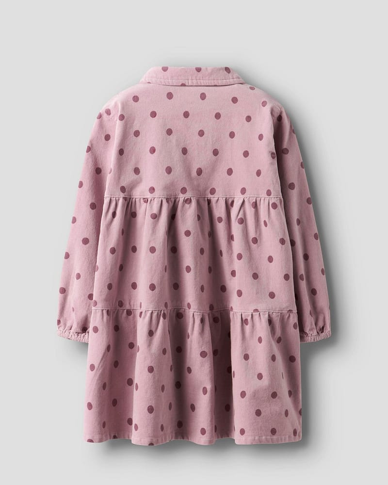 Kjole Barn M/ Volanger - Øko Cordfløyel | NMFSOMBA LOOSE CORD DRESS