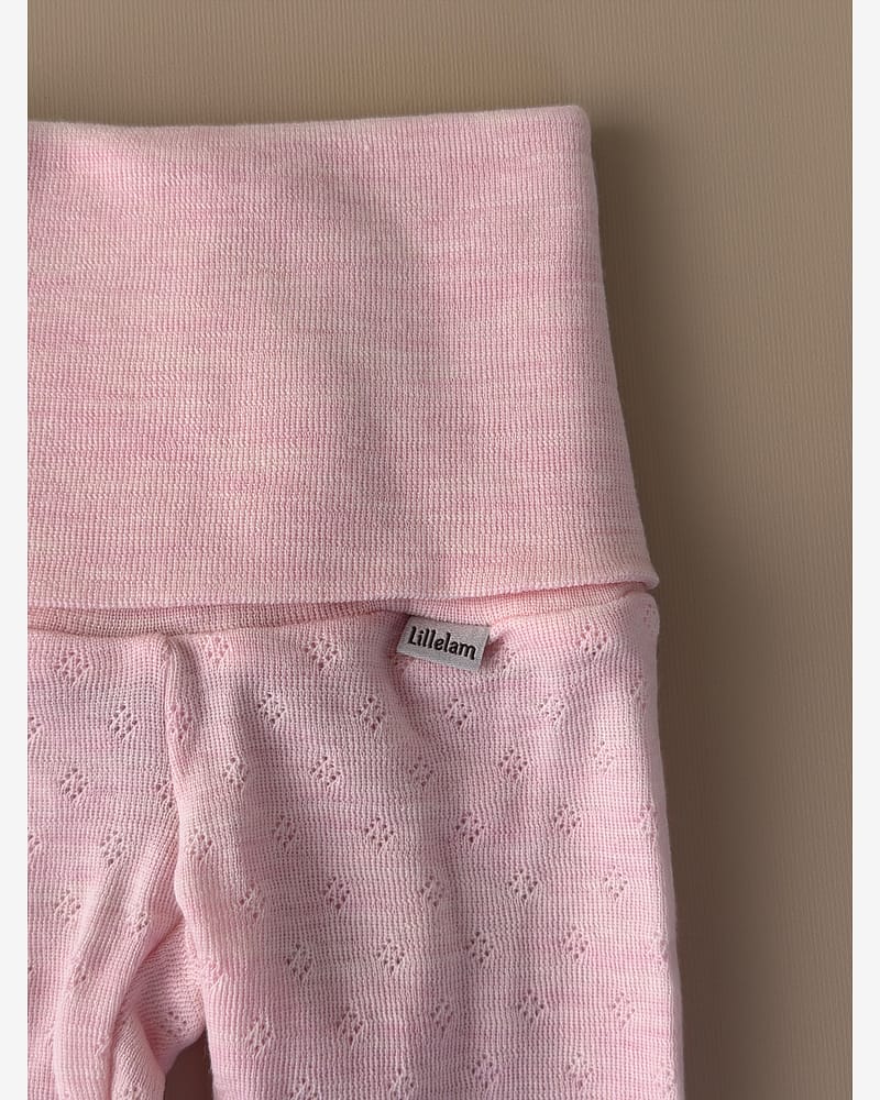 Ullbukse m/ dobbelt liv - 100% Merino, Pointelle | Ullongs