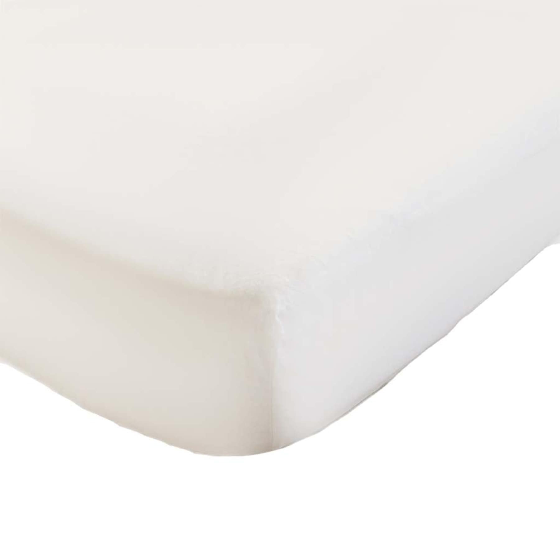 Laken Babyseng 68x120cm – 100% Øko Bomull, Hvit