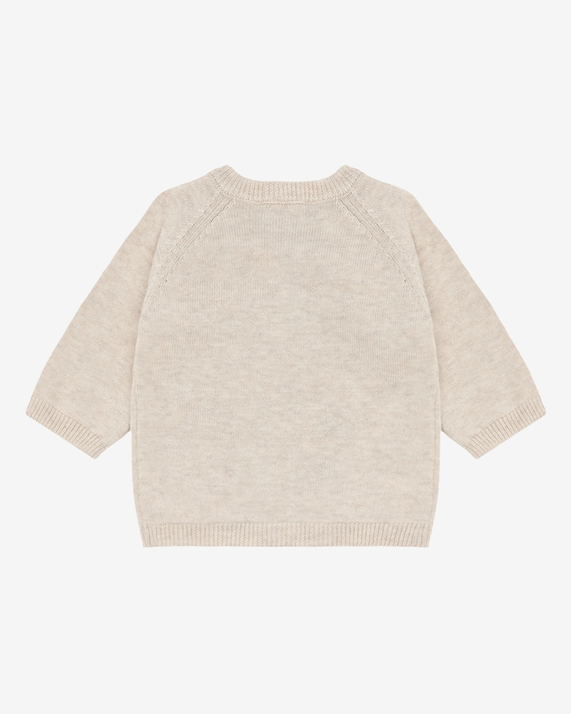 Cardigan Baby m/ Broderte detaljer - Strikket, 100% Bomull | HCCall Knit