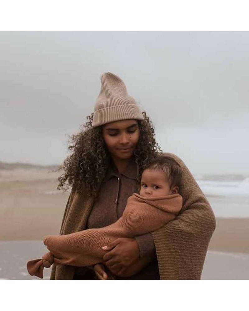 Ull Beanie voksen, Unisex - 100% Merino - Ribbestrikket - Fonzie