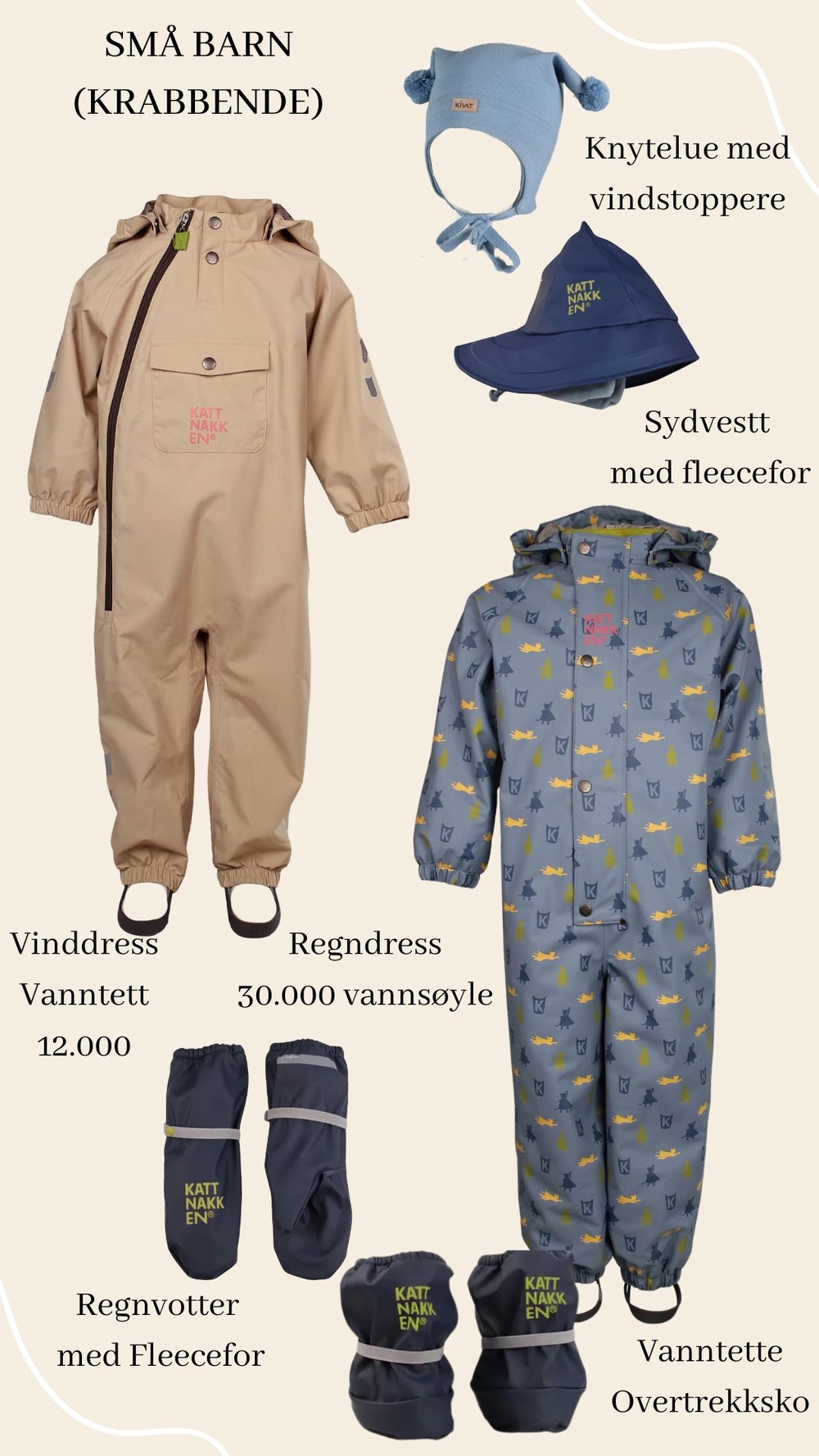 Yttetertøy - Små barn