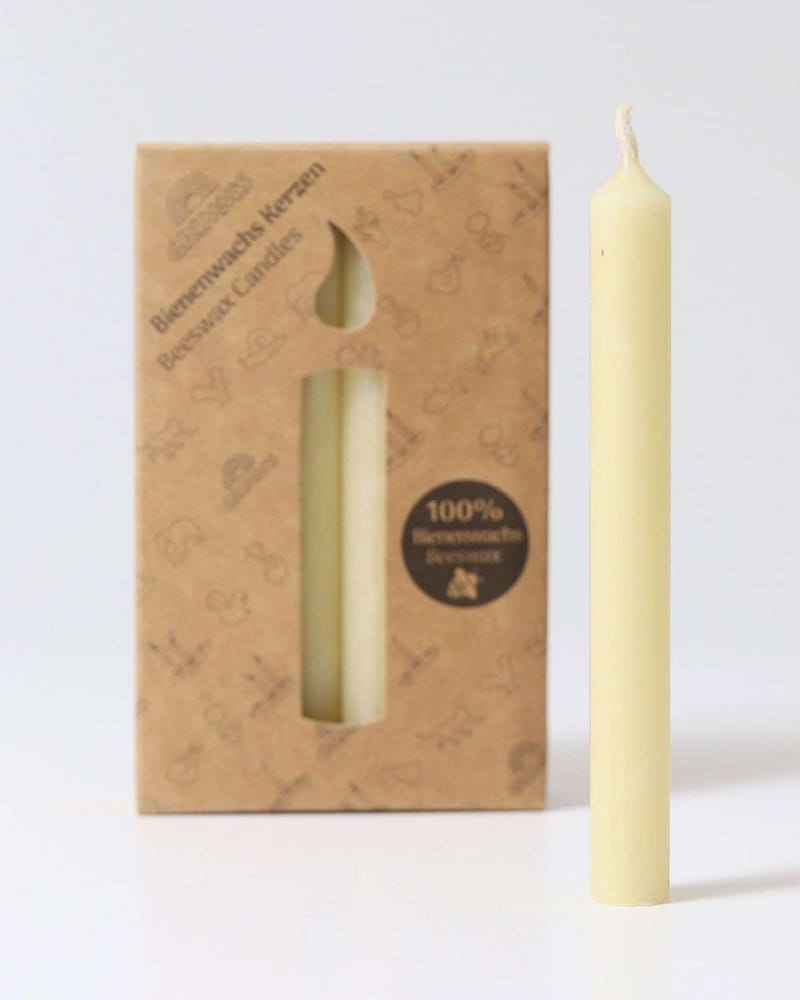 Lys til Bursdagsring - 12pk - 100% Naturlig Bivoks | Grimms Lysestake